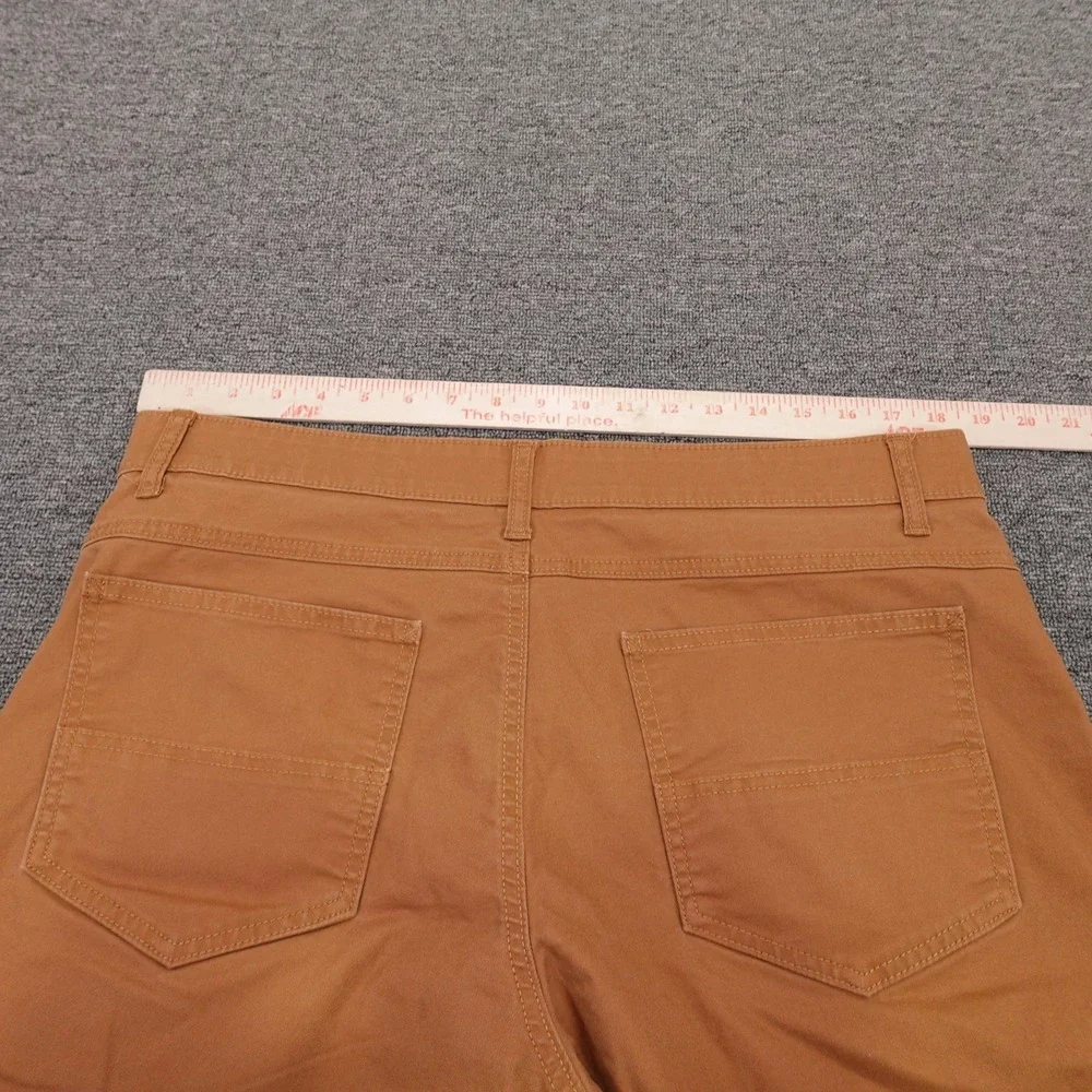 Brahma Shorts Mens 36 Brown Canvas Chino Stretch 11 Inseam Workwear Casual